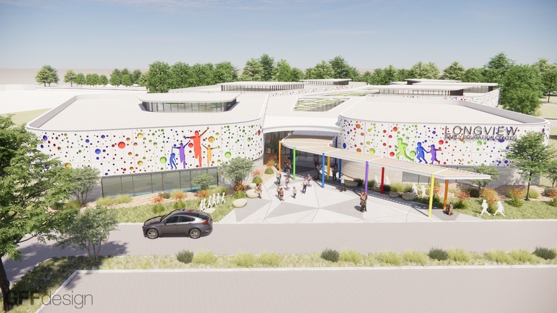 Rendering of the new Early Education Center building