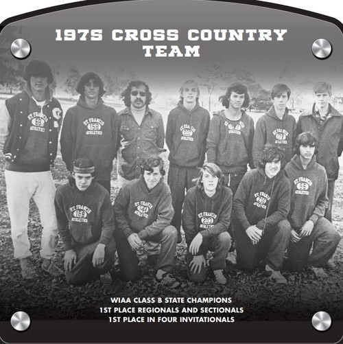 1975 Cross Country Team (2018) WIAA Class B State Champions 1st place Regionals and Sectionals 1st place in four invitationals