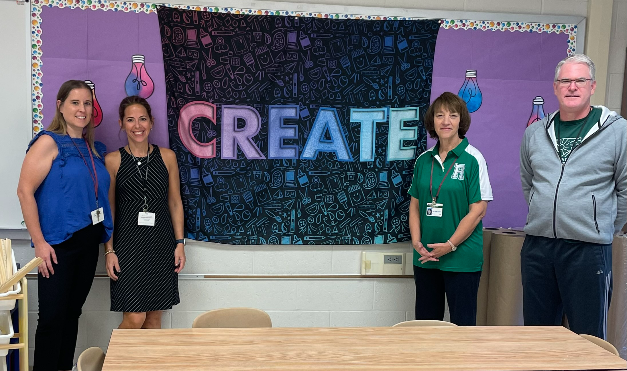 Special area teachers posing for a group photo