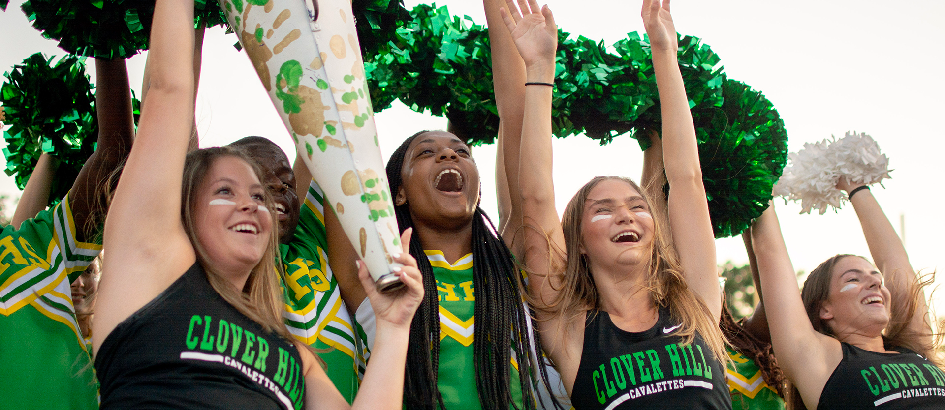 Students cheering at a game