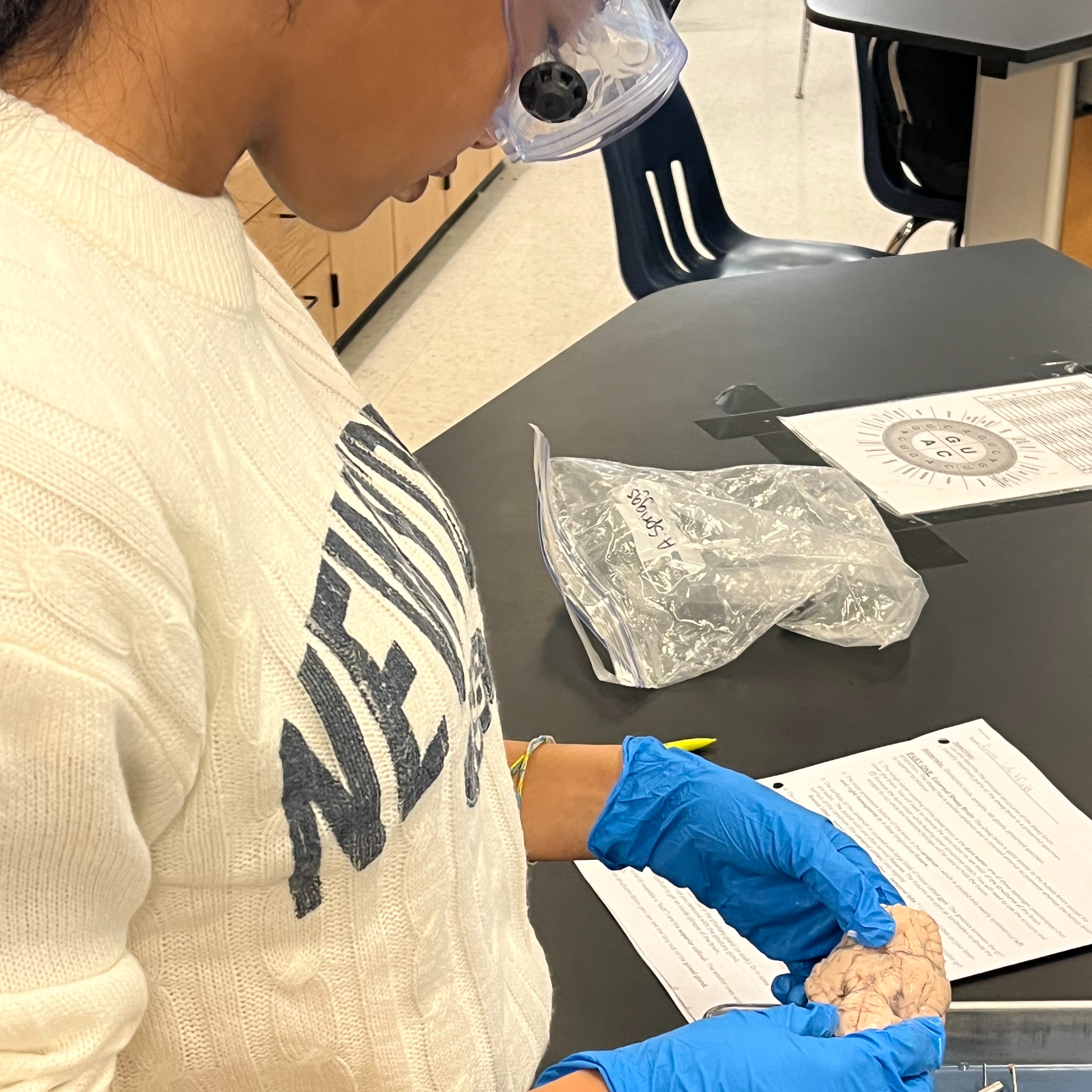 Students working at the specialty center