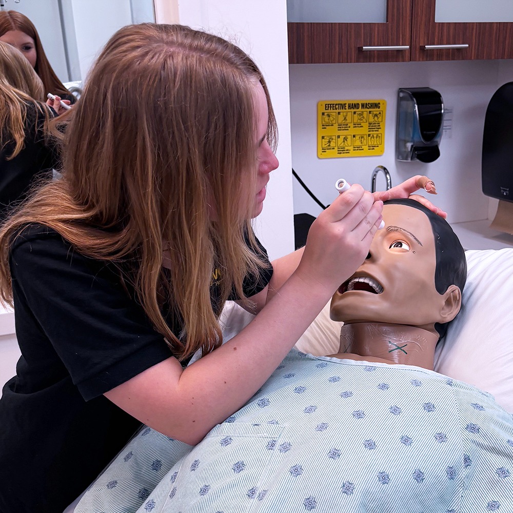 Students working at the specialty center