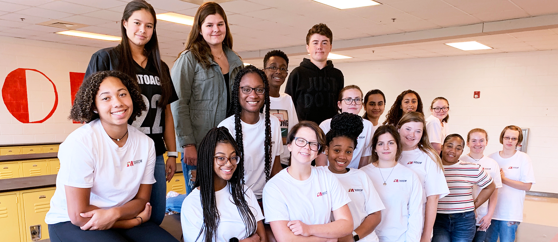 Students pose for a photo