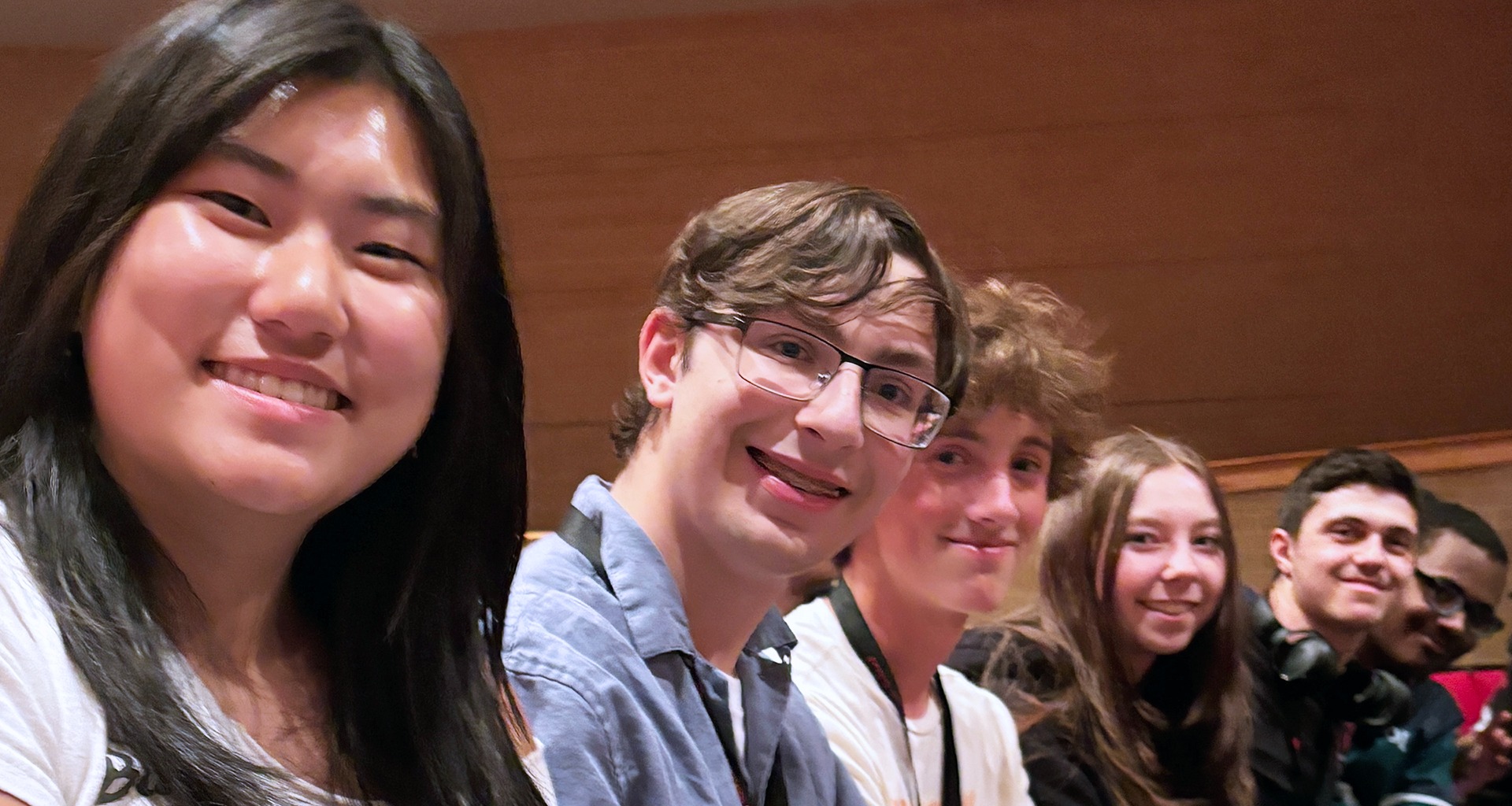 Group of students take a selfie