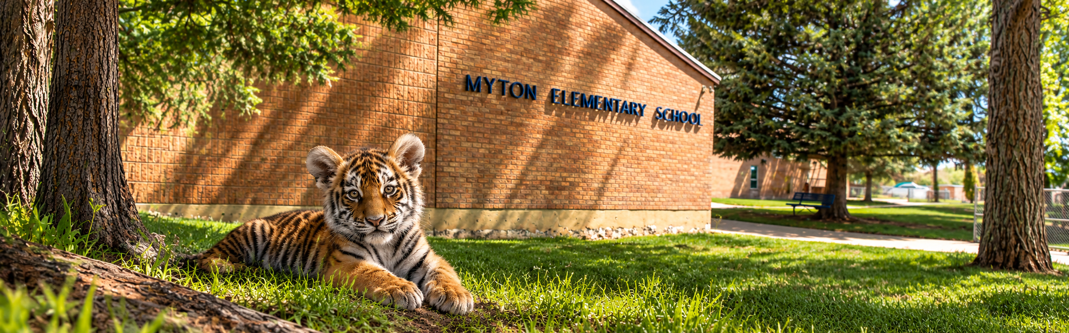Picture of tiger cub by Myton Elementary School