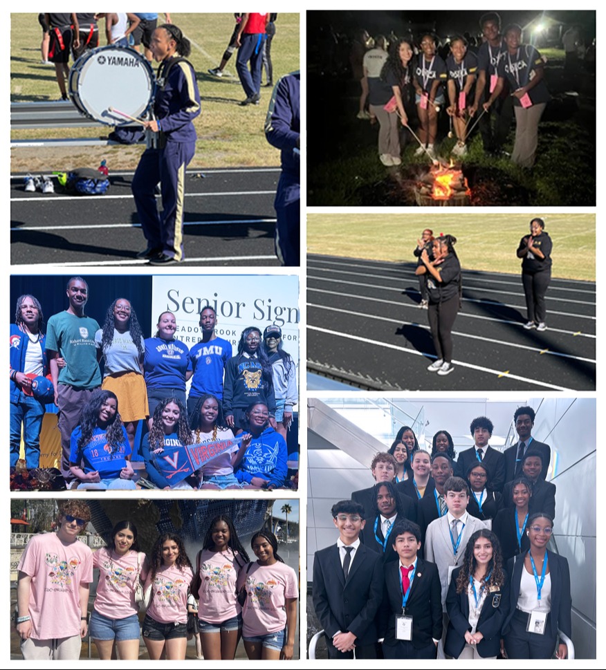 collage of student photos in various activities