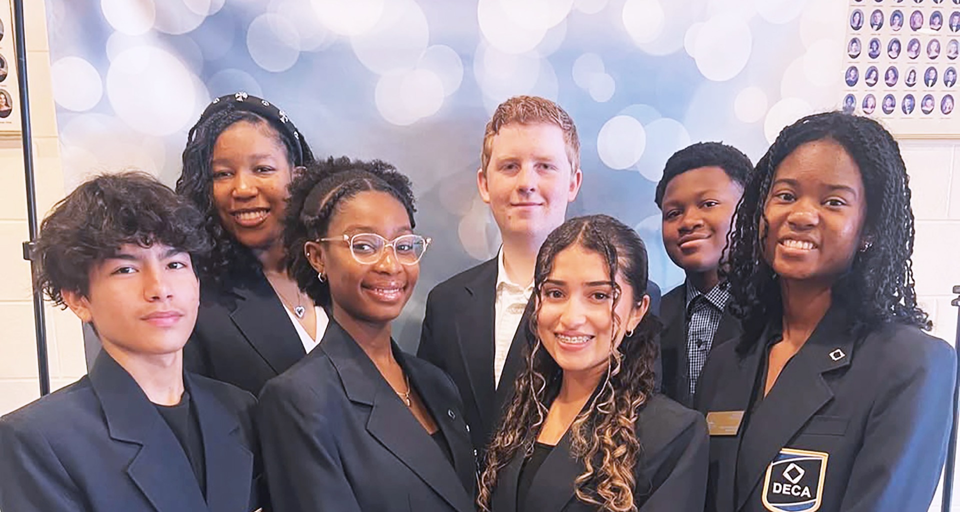 students pose for a photo