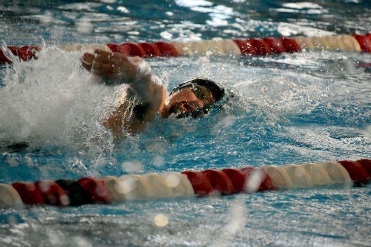 Union’s Tracer Schmitt Competes in a Freestyle Event