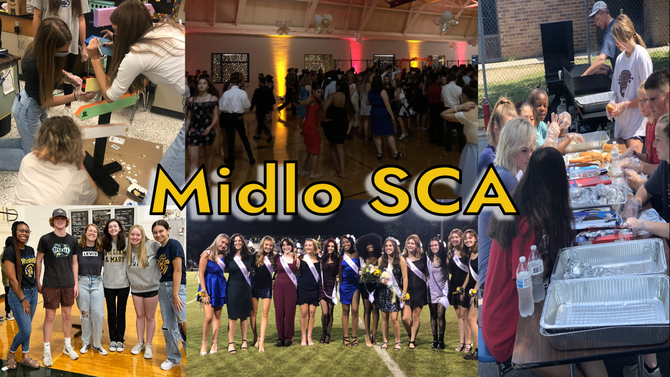 A collage of various Midlo SCA events