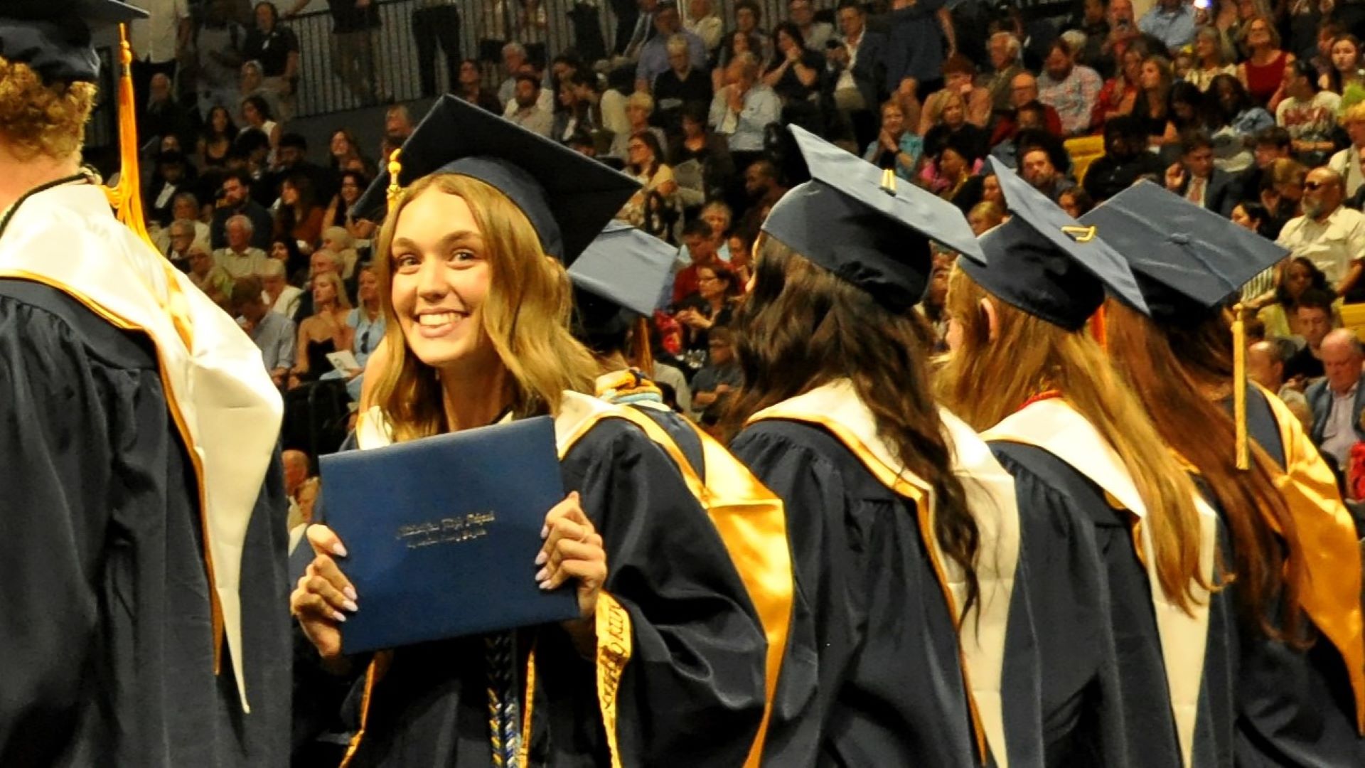 Graduate smiling