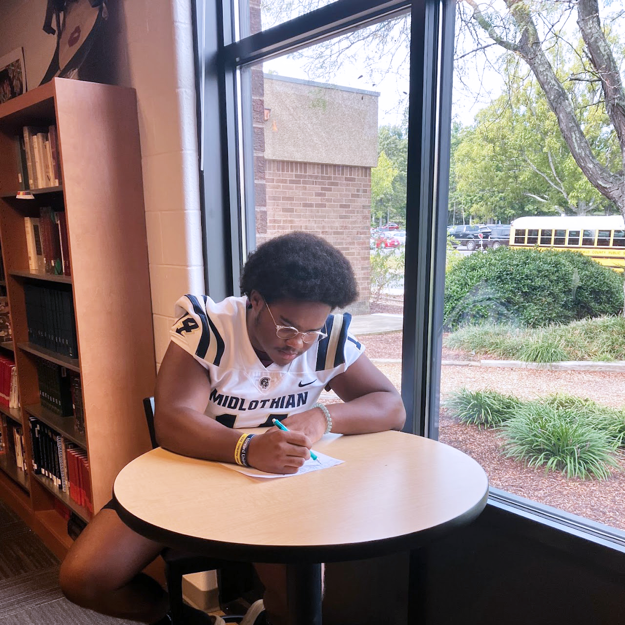 Student at desk