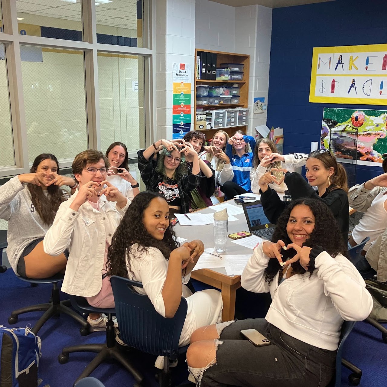 Students pose for photo
