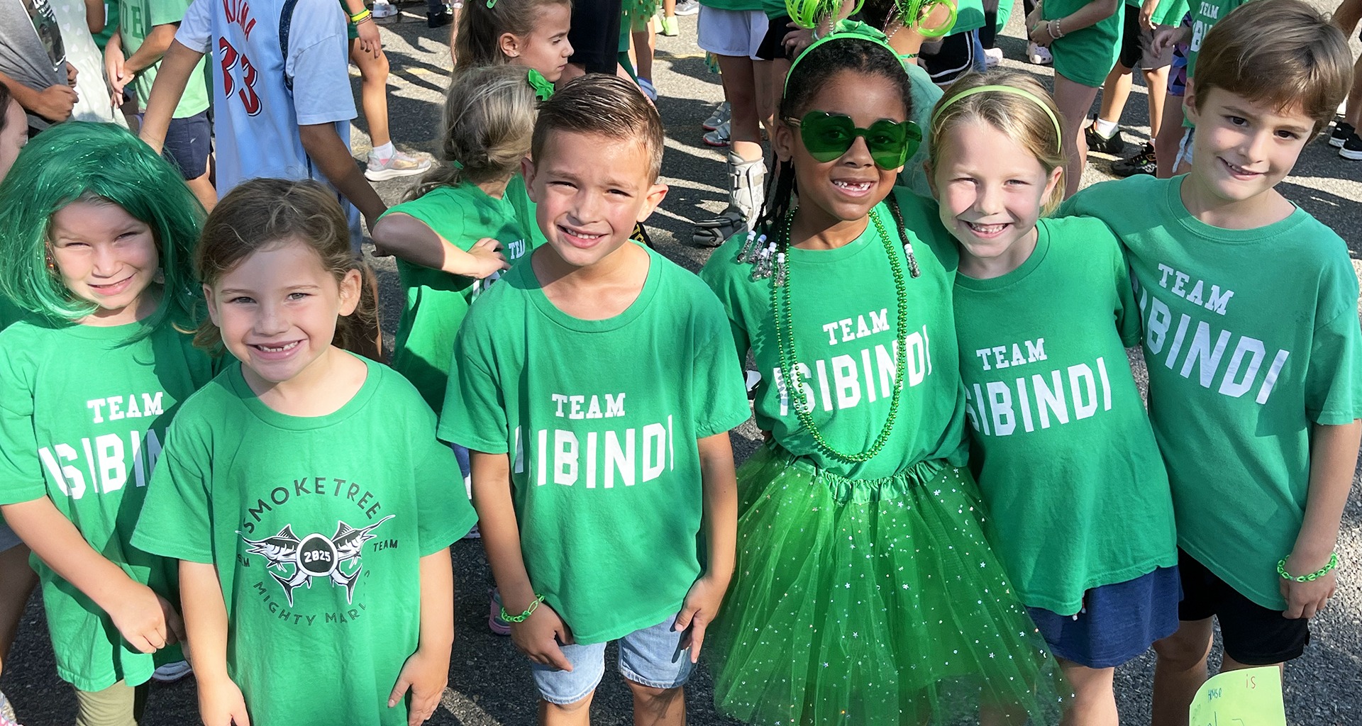 Students pose for a photo