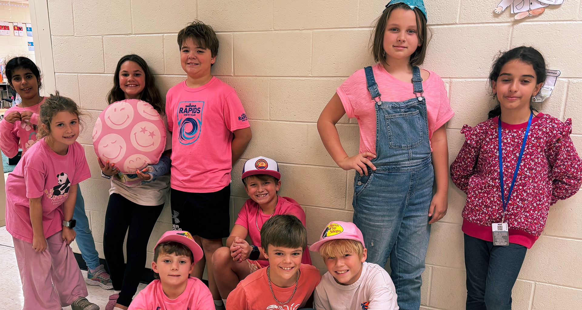 Students pose for a photo