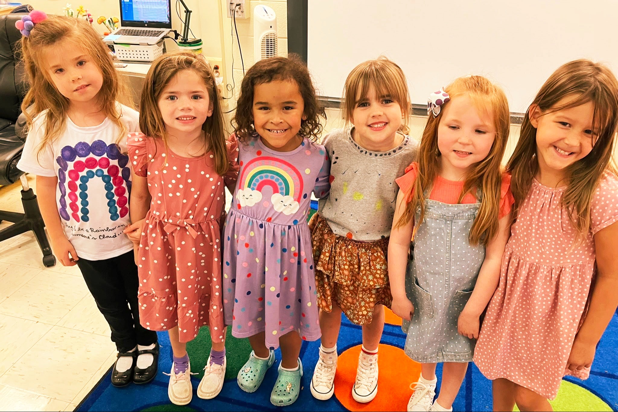 group of students pose for a photo