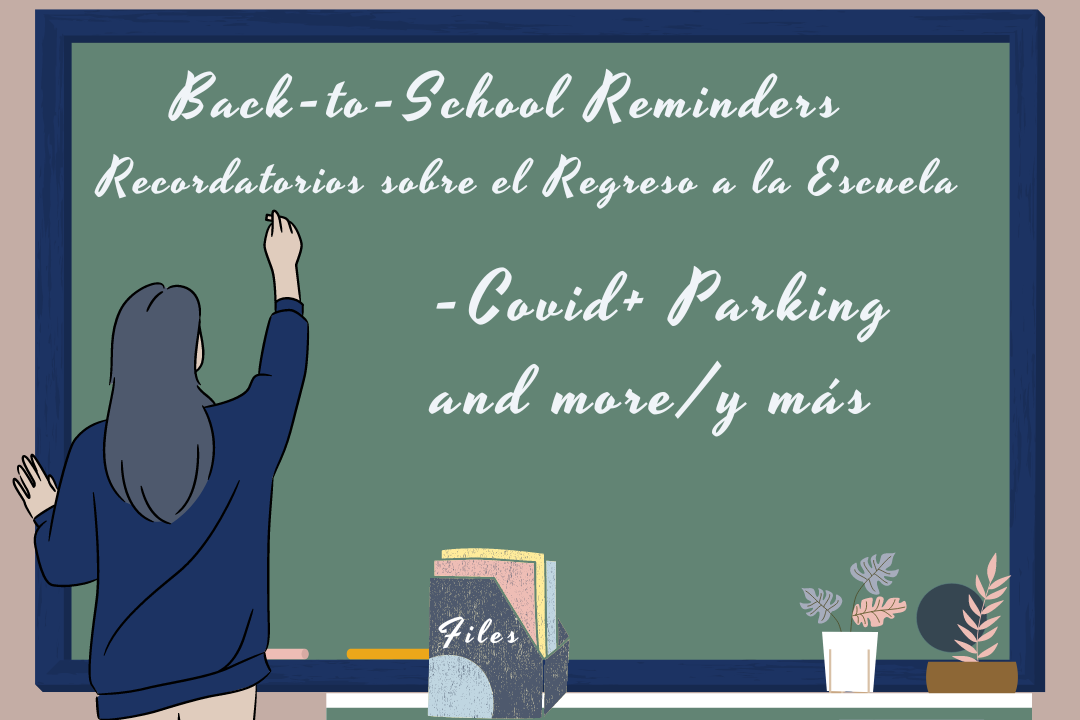 Back to school Reminders: COVID + Parking and More!