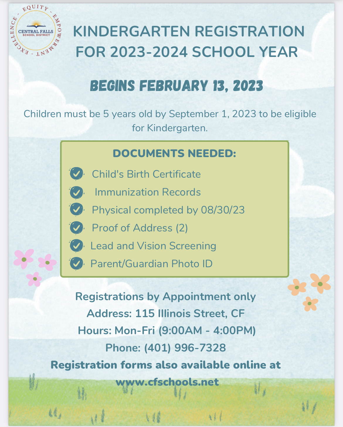 Registration & Outreach Center | Central Falls School District