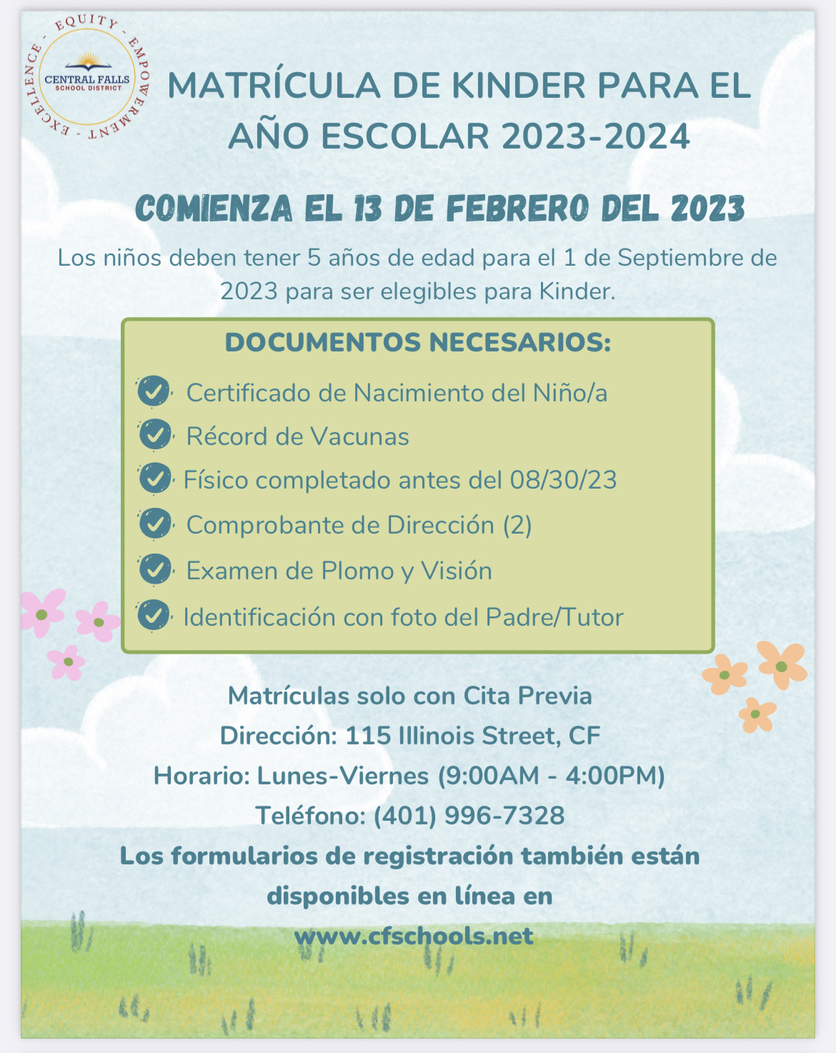 Kindergarten Registration-Spanish
