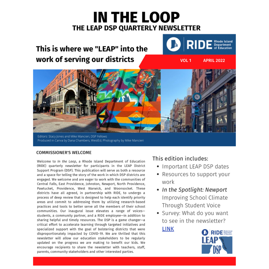 RIDE Newsletter Volume 1 