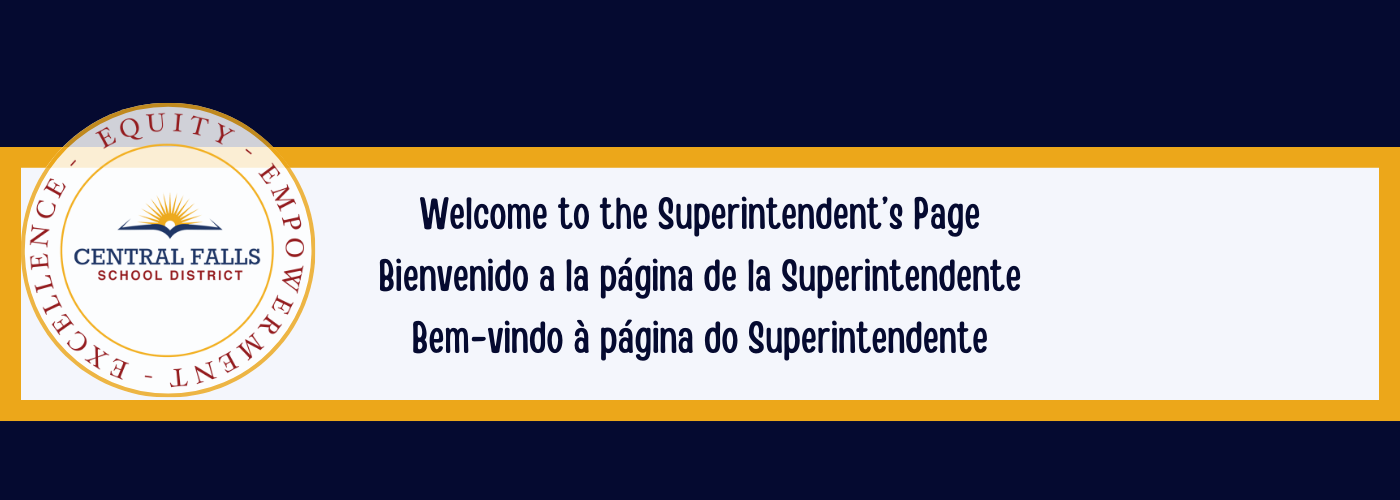 Welcome to the Superintendent's Page Graphic 