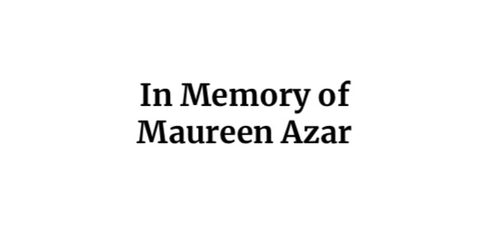 In Memory of Maureen Azar