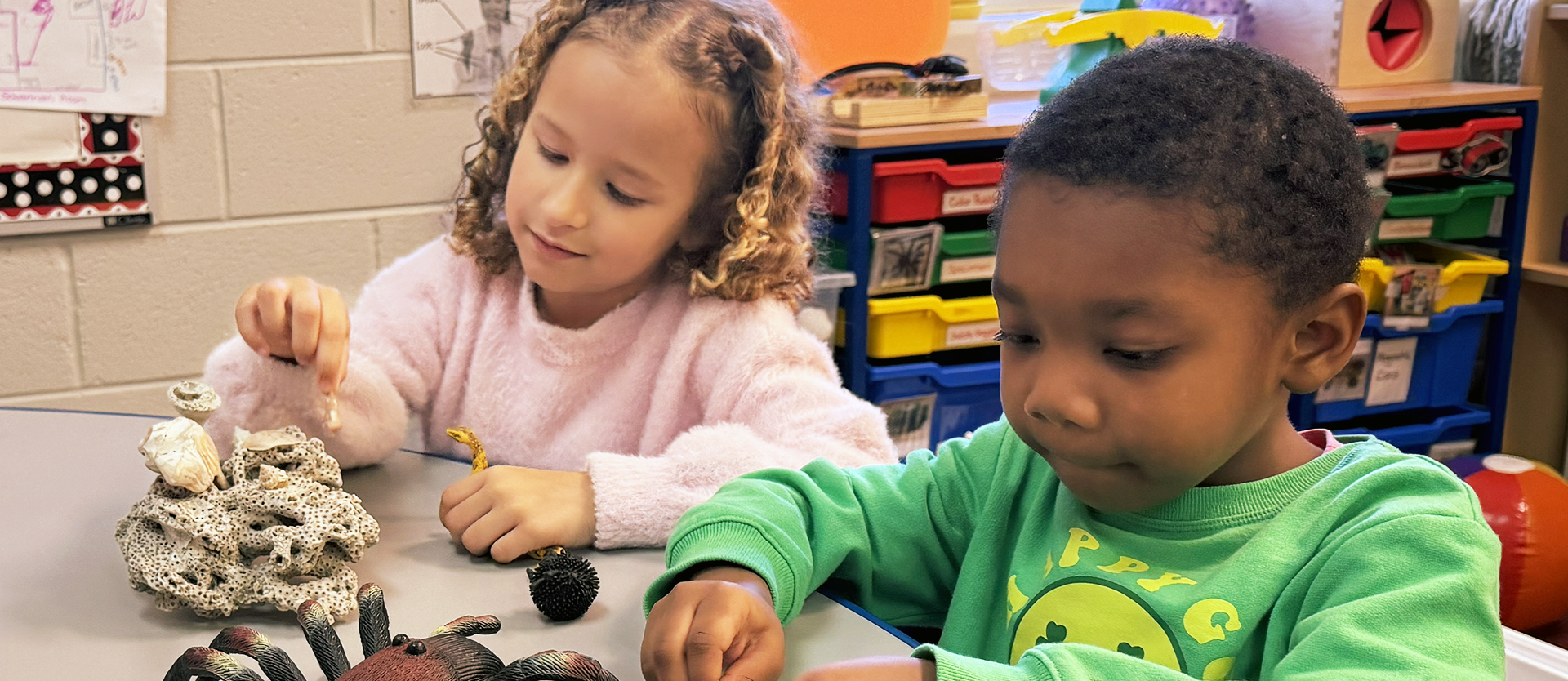 Three students working together