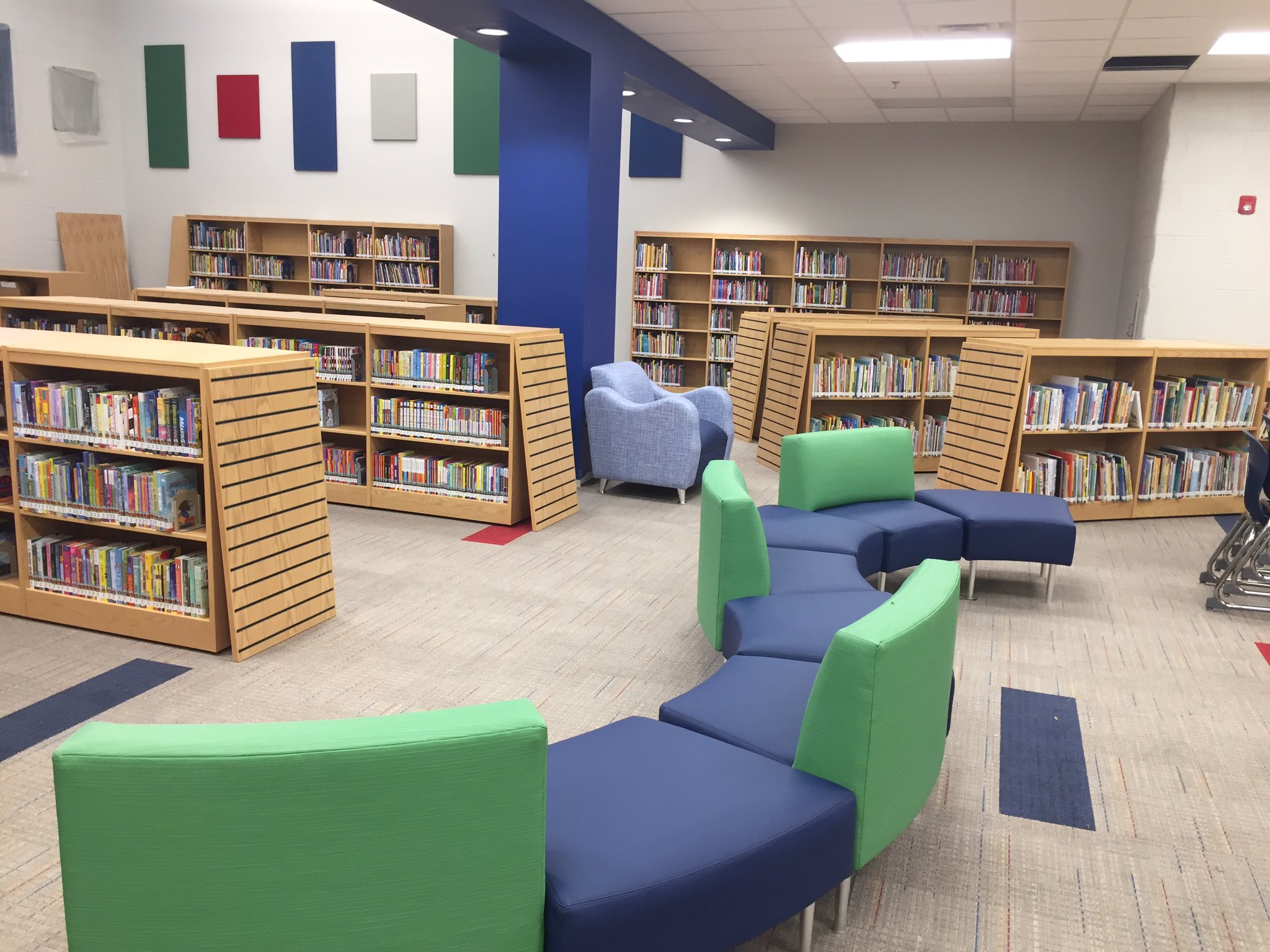 photo of an empty library