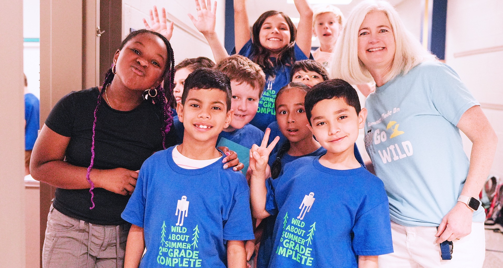 Group of students posing in their team gear.