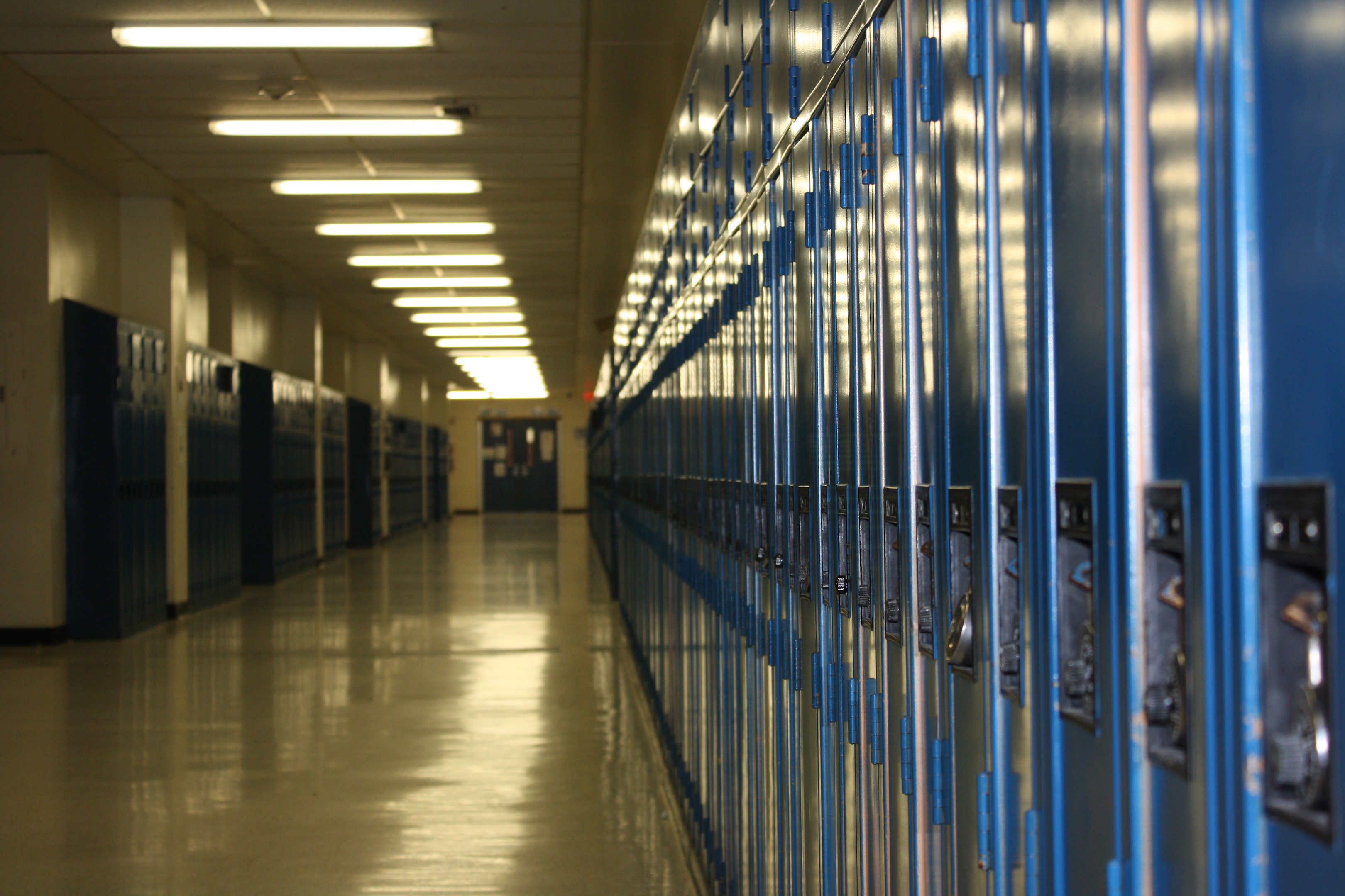 Photo of the CFHS lockers.