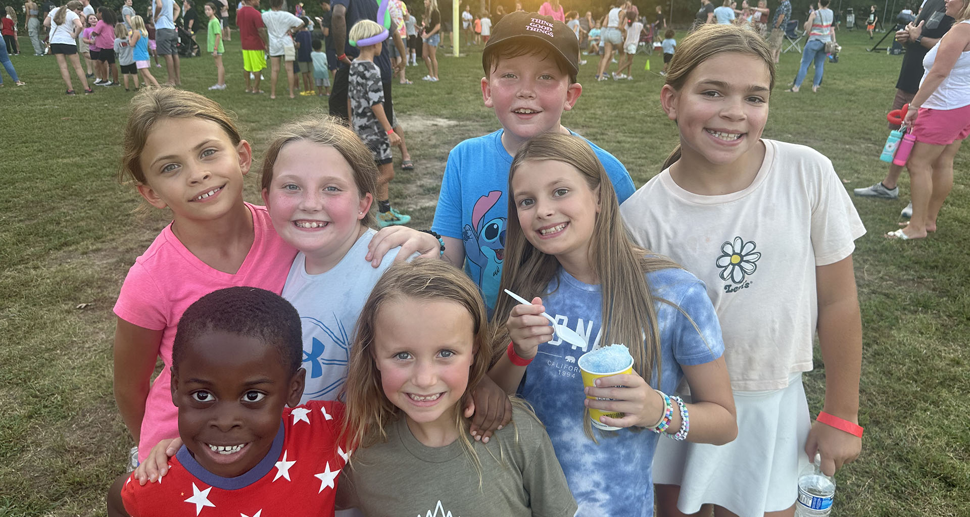 Smiling kids from Spring Run Family Night