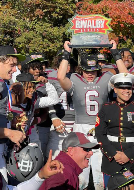 Group celebrates after big game