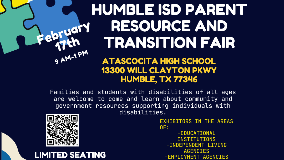 Humble ISD Parent Resource and Transition fair feb 17