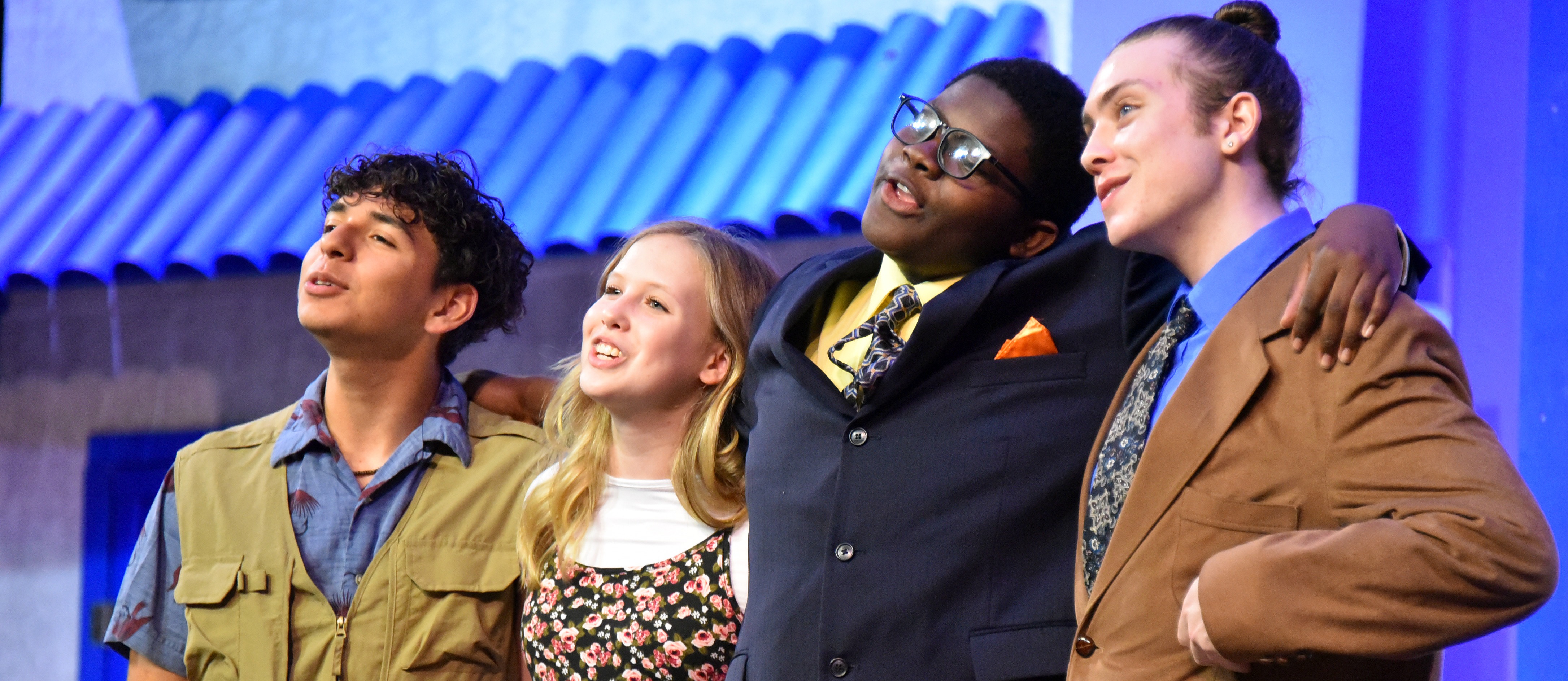 Photo of performers in the 2026 Wicomico All-County Musical, Mamma Mia!