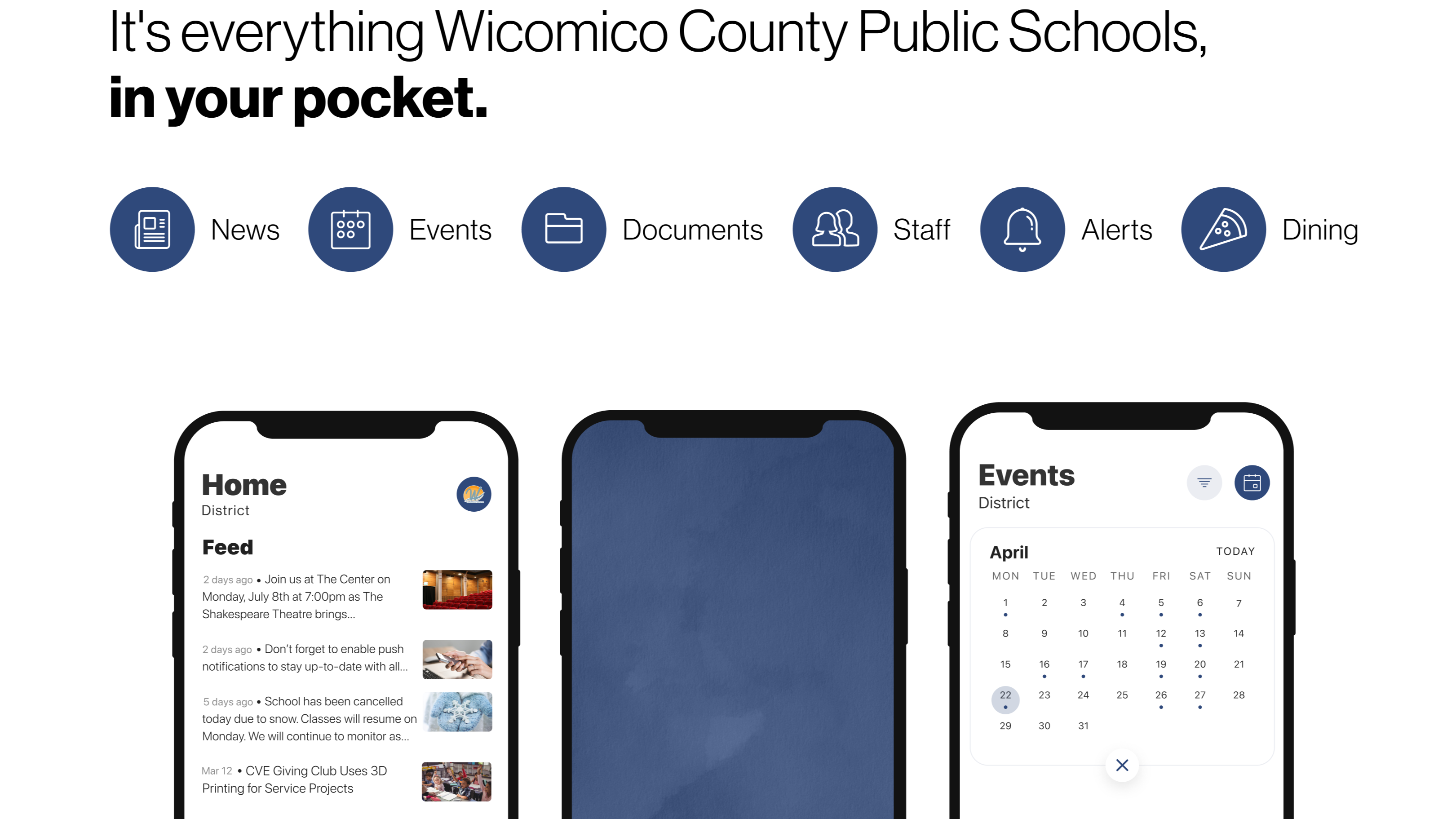 Image of a flyer advertising the Wicomico Schools Thrillshare App