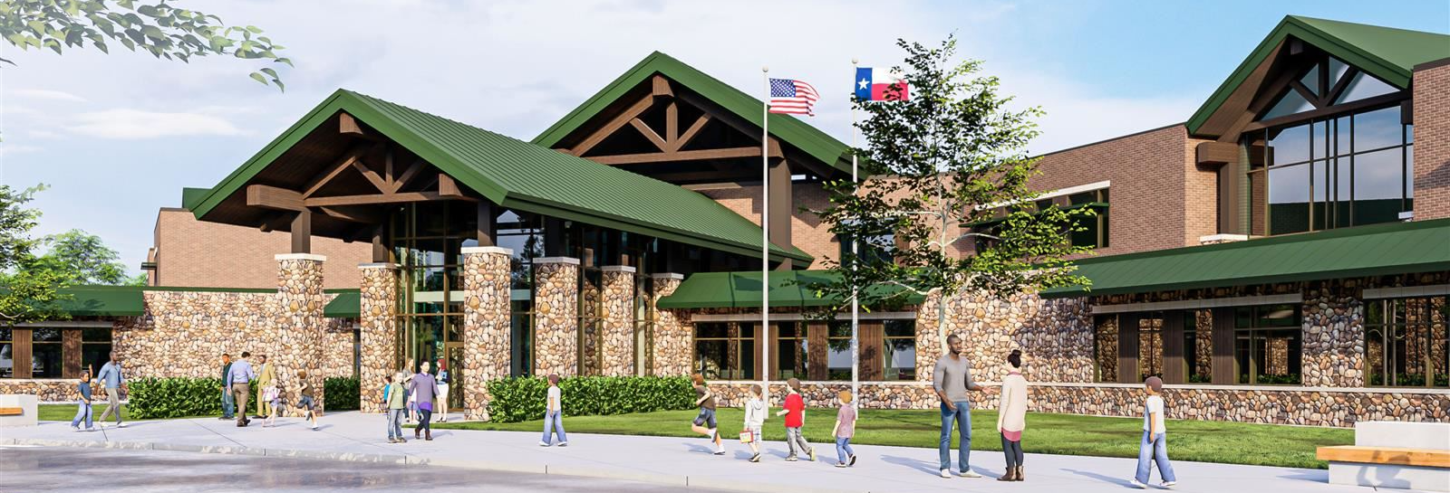 North Bend Elementary Exterior Rendition