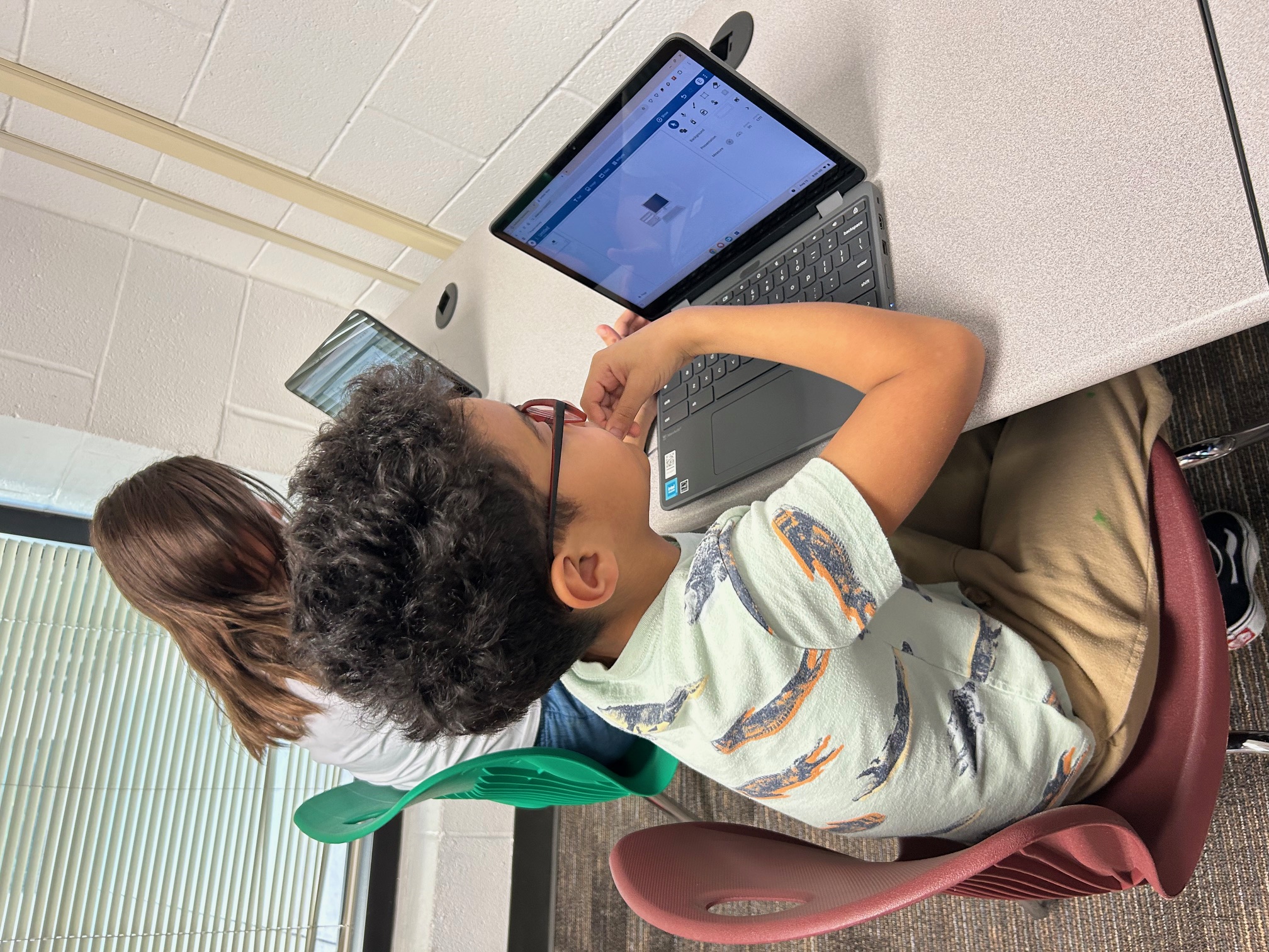 Students utilizing technology