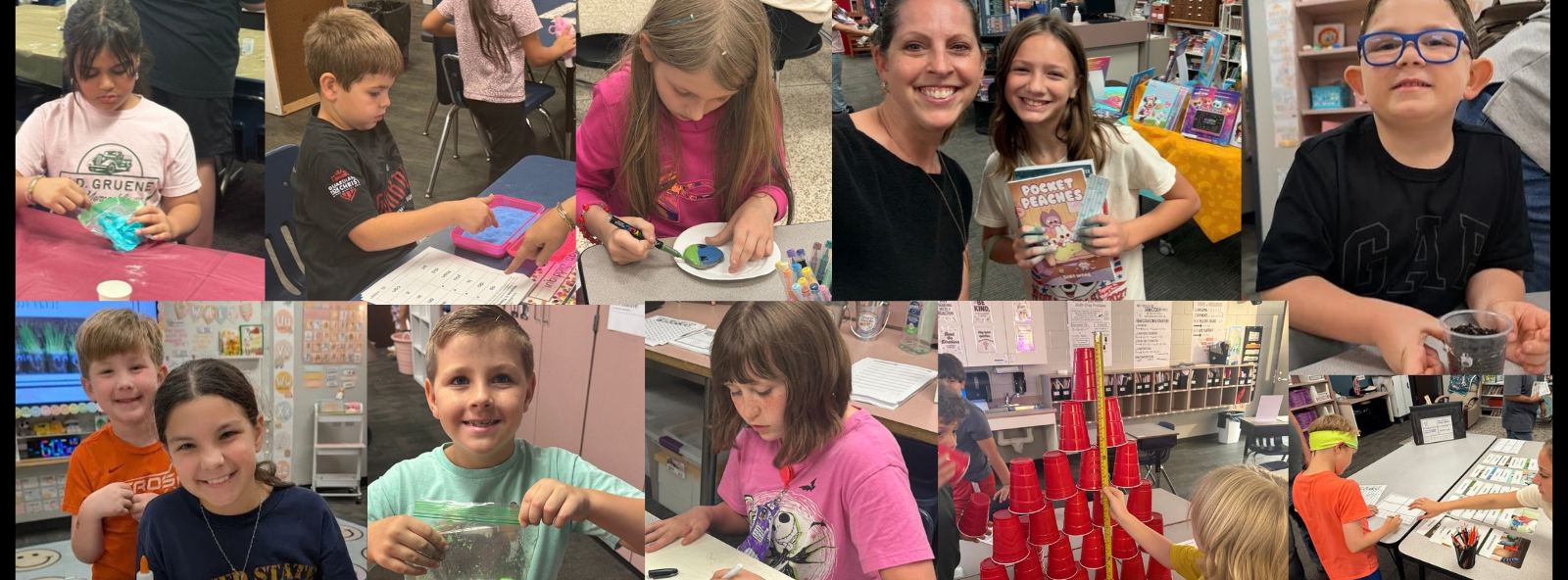 Collage of pictures from academic night