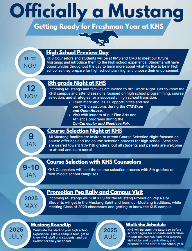 KHS Important Dates