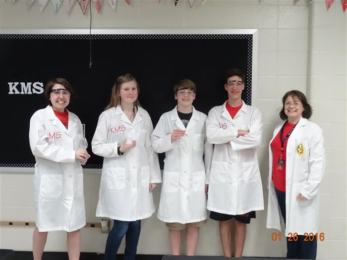 students in labcoats