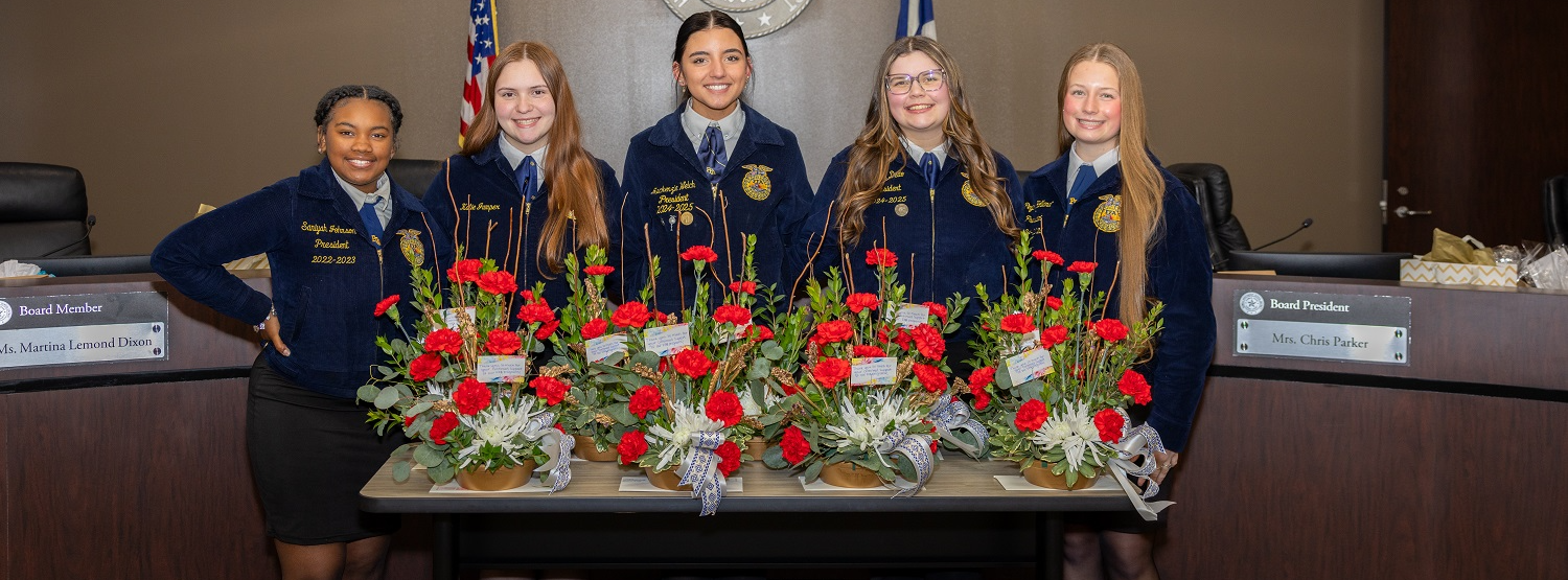 FFA Presents at Jan 2025 School Board Meeting