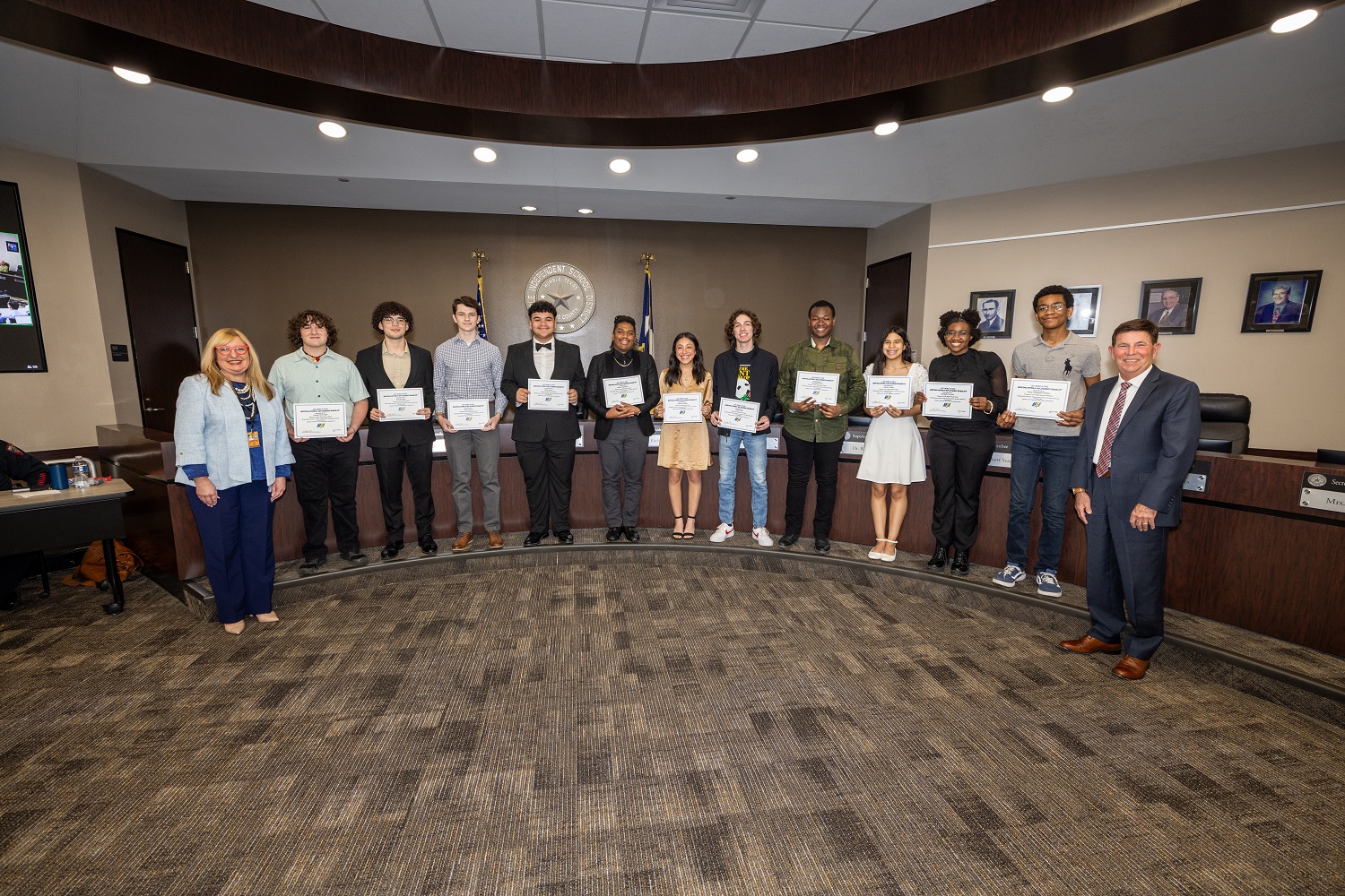 TMEA All-State Students Honored at March Board Meeting