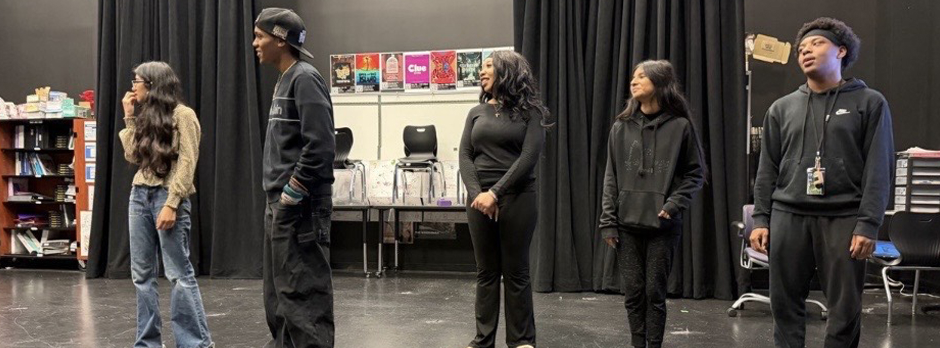 Theatre Students Rehearsing