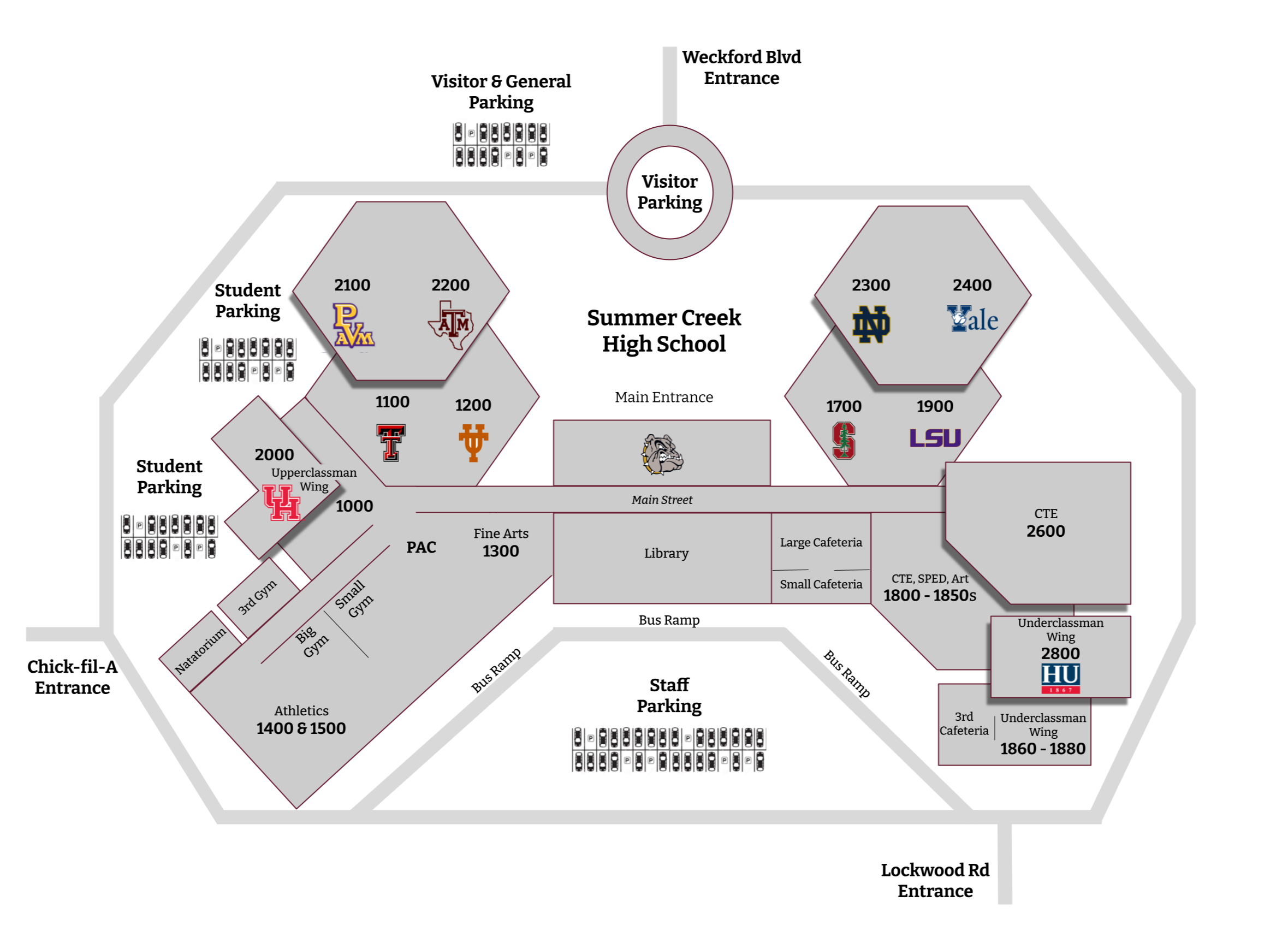 SCHS Building Map