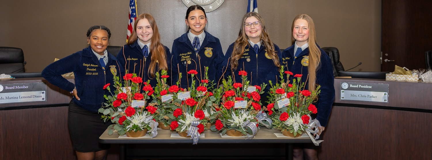 FFA Presents at Jan 2025 School Board Meeting