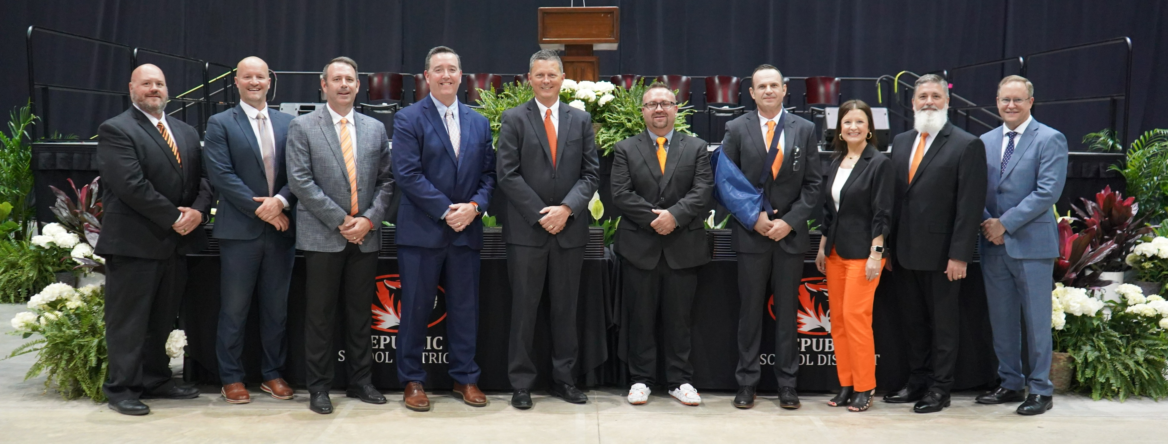 Board of Education members smiling