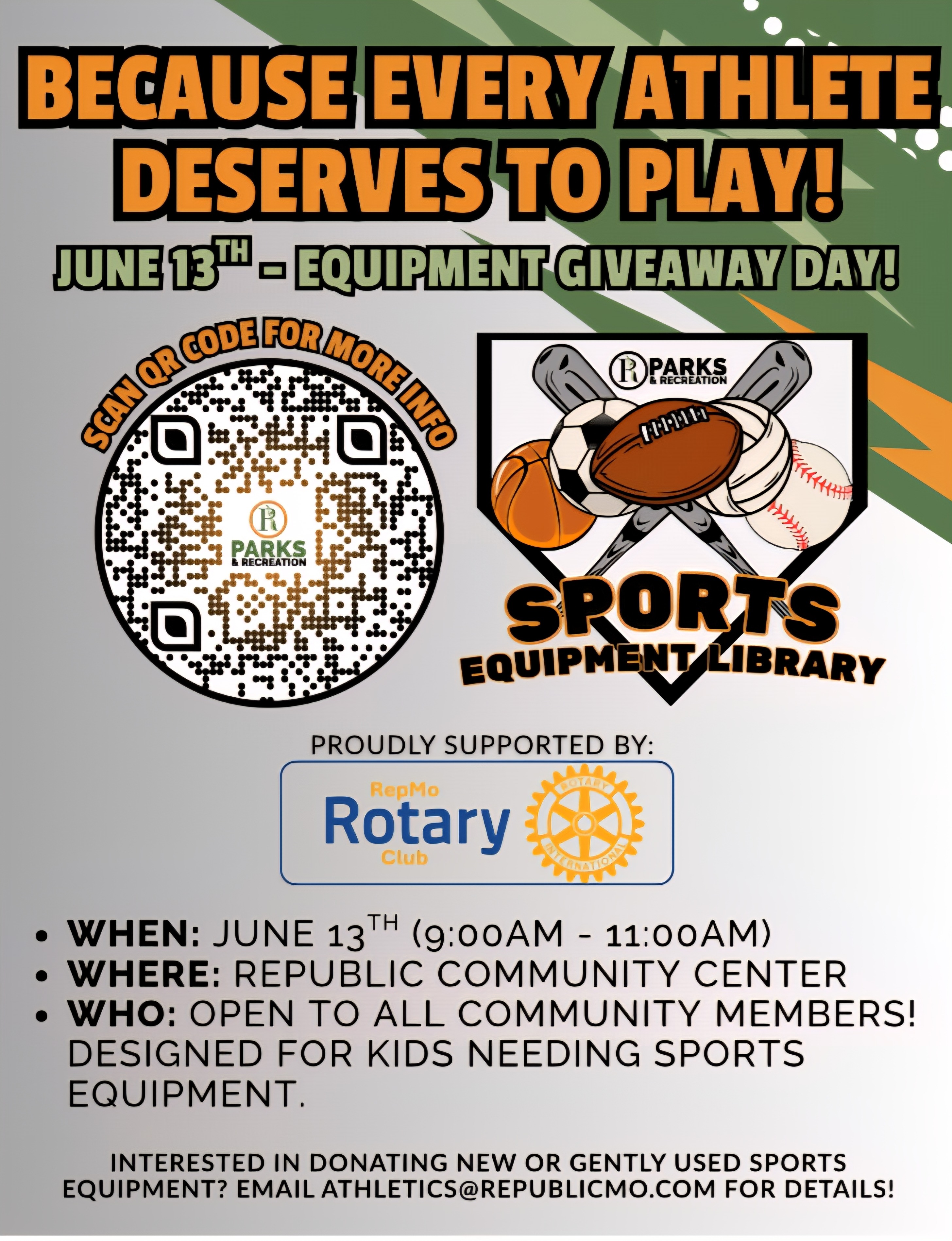 Sports giveaway