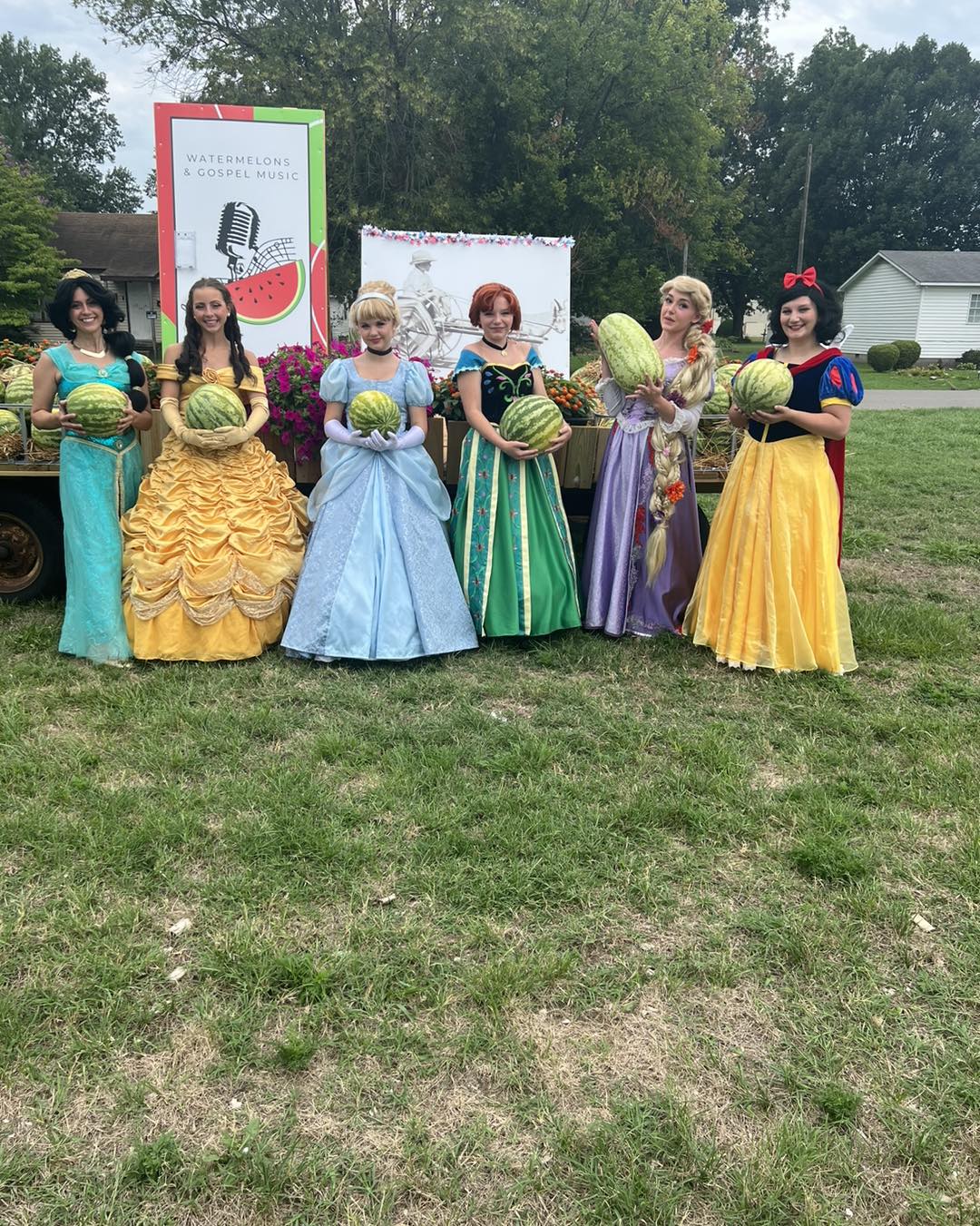 Princesses at Watermelon and Gospel Music Fest