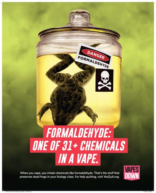 Vapes Down Campaign flyer