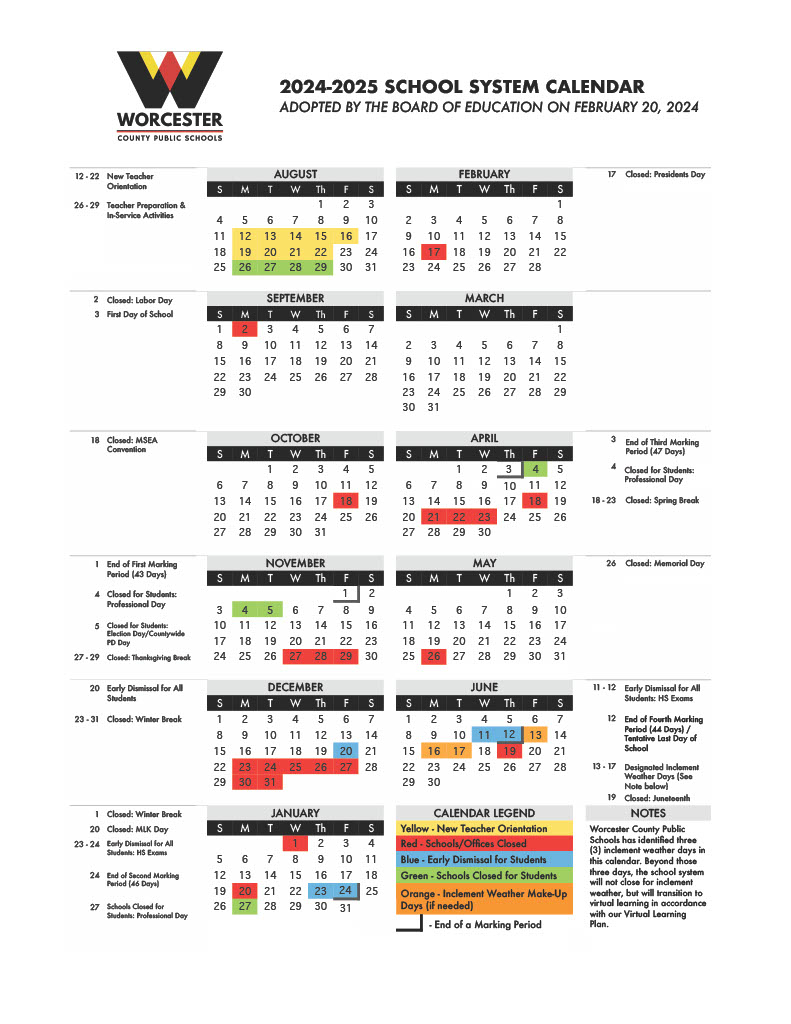 Calendar At A Glance