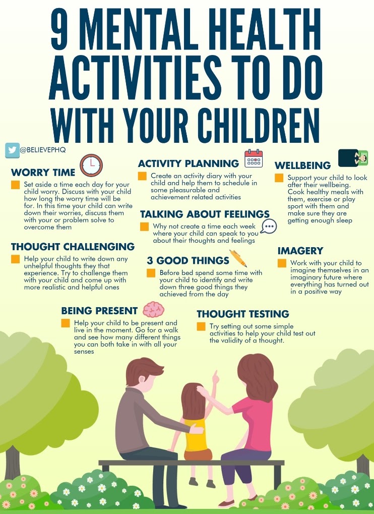 9 mental health activities to do with your children info picture